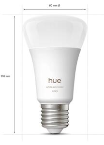 SADA 2x LED Stmívatelná žárovka Philips Hue WACA E27/8,1W/230V 1000-20000K