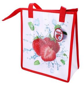 Termo taška na zip TORO 32x27x13cm jahoda