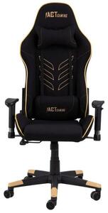 Herní židle Actona, Alpha 90645, černo zlatá