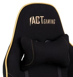 Herní židle Actona, Alpha 90645, černo zlatá