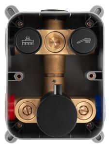 REA-P8551 - Sprchová sada s termostat. podom. baterií LUNGO broušená zlatá