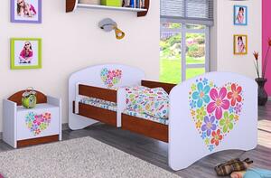 Dětská postel Happy Babies - srdce z květů