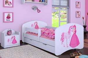 Dětská postel Happy Babies - princezna s koníkem