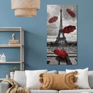 Obraz Paříž: Červené deštníky