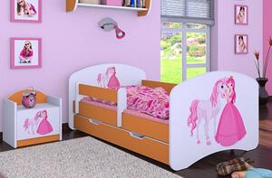 Dětská postel Happy Babies - princezna s koníkem