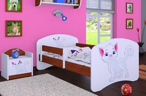 Dětská postel Happy Babies - bílá kočička