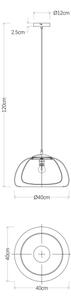 Globo 15743H1 - Lustr na lanku JELLA 1xE27/60W/230V