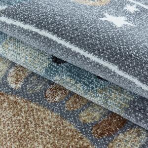 Ayyildiz koberce Dětský kusový koberec Funny 2105 grey kruh - 120x120 (průměr) kruh cm