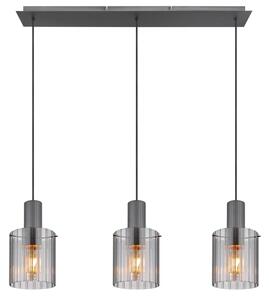 Globo 15904-3H - Lustr na lanku TULIVAR 3xE27/40W/230V šedá