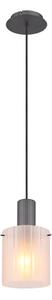 Globo 15904HF - Lustr na lanku TULIVAR 1xE27/40W/230V pr. 18 cm bílá