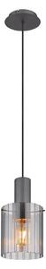 Globo 15904HS - Lustr na lanku TULIVAR 1xE27/40W/230V pr. 18 cm šedá