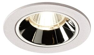 LA 1003837 NUMINOS® DL S vnitřní LED zápustné stropní svítidlo bílá/chrom 4000 K 55° včetně listových pružin - BIG WHITE (SLV)