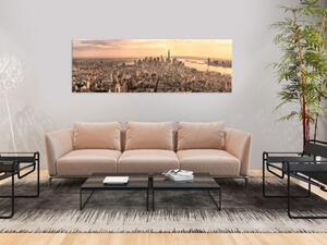 Obraz NYC: Městská Krása (1-dílný) - Manhattan a krásný východ slunce