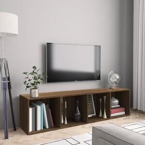 Knihovna / TV skříňka hnědý dub 143x30x36 cm kompozitní dřevo