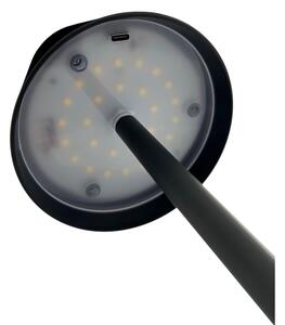 LED Stmívatelná dotyková stolní lampa LED/5W/5V USB 1200 mAh černá