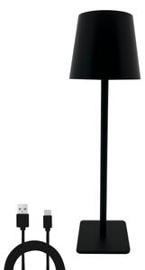 LED Stmívatelná dotyková stolní lampa LED/5W/5V USB 1200 mAh černá