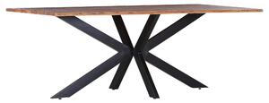 JÍDELNÍ STŮL, akácie, přírodní barvy, černá, 140/80/76 cm Livetastic - Jídelní stoly