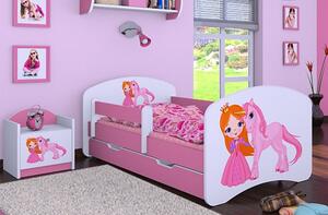 Dětská postel Happy Babies - princezna a jednorožec