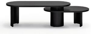 Černý Konferenční stolek Nori 120/85 × 50/50 × 42/32 cm TEULAT