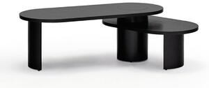 Černý Konferenční stolek Nori 120/85 × 50/50 × 42/32 cm TEULAT