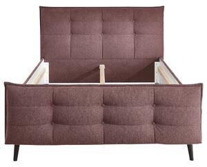 ČALOUNĚNÁ POSTEL 140/200 cm, kompozitní dřevo, textil, lilková MID.YOU - Jednolůžkové postele, Online Only