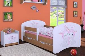 Dětská postel Happy Babies - zamilovaní králíčci