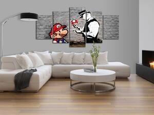 Obraz Super Mario Mushroom Cop (Banksy)