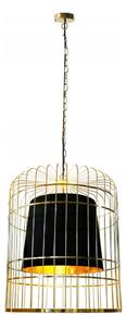 Lustr na řetězu LONGIS 2xE27/60W/230V pr. 60 cm zlatá/černá