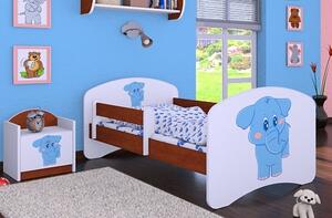 Dětská postel Happy Babies - modrý slon