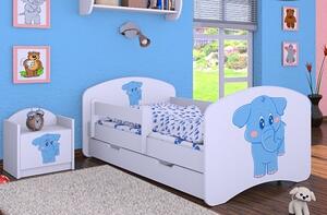 Dětská postel Happy Babies - modrý slon