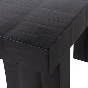 Černý Odkládací stolek Balk 76 × 120 × 40 cm BASICLABEL