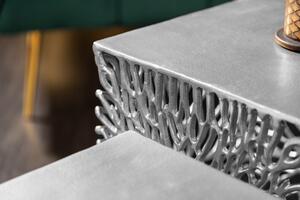 2SET odkládací stolek LEAF stříbrný Nábytek | Doplňkový nábytek | Odkládací stolky