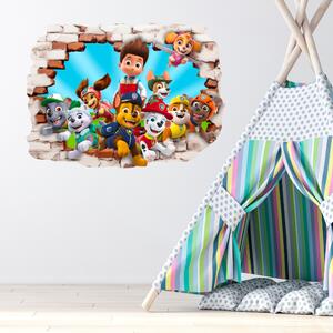 Samolepka na zeď "PAW Patrol" 80x60 cm