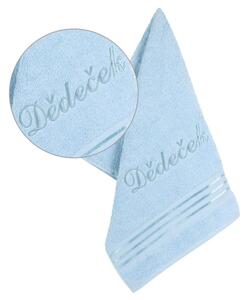 Bellatex Froté ručník kolekce Linie s výšivkou Dědeček světle modrý 50x100 cm