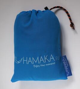 Houpací síť Hamaka originál pro jednoho modro-azurovo-modrá Exteriér | Zahradní houpání | Sítě