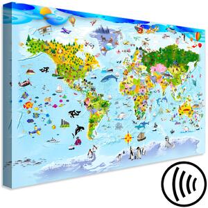 Obraz Mapa světa pro děti - barevná putování