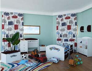 Dětská postel se šuplíkem 200x90 cm s výřezem AUTÍČKO + matrace ZDARMA!