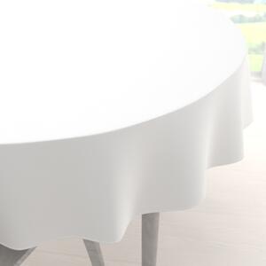 Biante Dekorační kulatý ubrus Rongo RG-102 Bílý Ø 120 cm