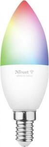 Trust Smart WiFi LED RGB&white ambience Candle E14 barevná