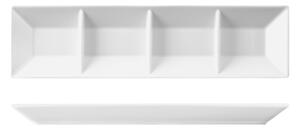 Podnos čtyřhranný dělený, souprava ACTUAL, rozměr: 47,2x12,4 cmvýška: 3,7 cm, výrobce Suisse Langenthal