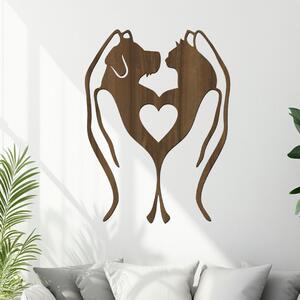 Dřevo života | Dřevěná dekorace Zvířecí vděčnost | Rozměry (cm): 30x40 | Zvolte barvu dekoru: Ořech