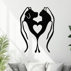Dřevo života | Dřevěná dekorace Zvířecí vděčnost | Rozměry (cm): 30x40 | Zvolte barvu dekoru: Černá