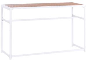 Zahradní barový stůl AVETRANA 150 cm 50 cm Hnědá/Bílá
