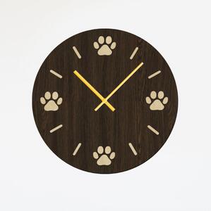 Dřevo života | Nástěnné hodiny ŤAPKA Zvolte barvu dekoru: Wenge | Velikost hodin: 35x35