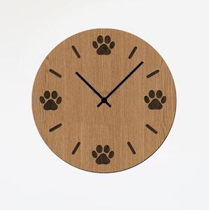 Nástěnné hodiny ŤAPKA Zvolte barvu dekoru: Horský dub | Velikost hodin: 35x35