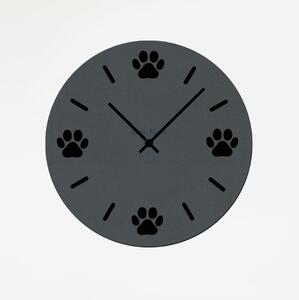 Dřevo života | Nástěnné hodiny ŤAPKA Zvolte barvu dekoru: Antracitová | Velikost hodin: 35x35