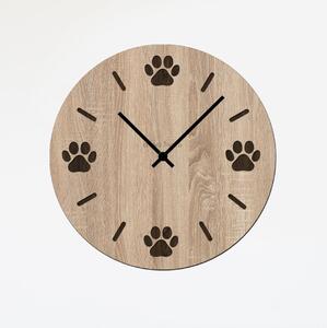 Dřevo života | Nástěnné hodiny ŤAPKA Zvolte barvu dekoru: Dub Sonoma | Velikost hodin: 35x35