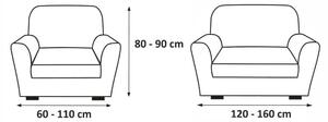 Forbyt Potah multielastický na sedací soupravu Lazos hnědý dvojkřeslo - š. 120 - 160 cm