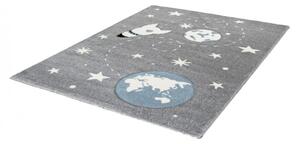 Lalee koberce Dětský kusový koberec Amigo 330 silver - 120x170 cm