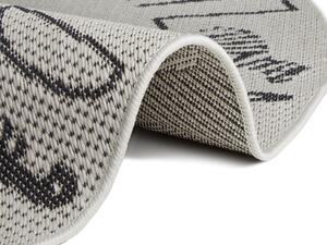 Hanse Home Collection koberce Dětský kusový koberec Flatweave 104884 Cream/Black kruh - 120x120 (průměr) kruh cm